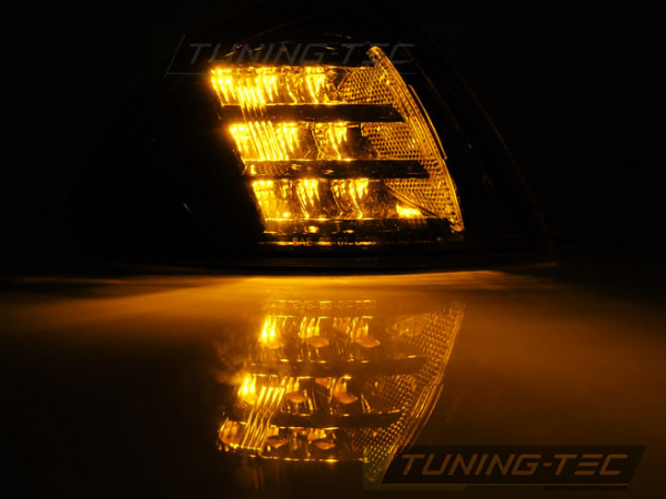 Upgrade Klarglas LED Frontblinker für BMW 3er E46 Limousine/Touring 98-01 schwarz