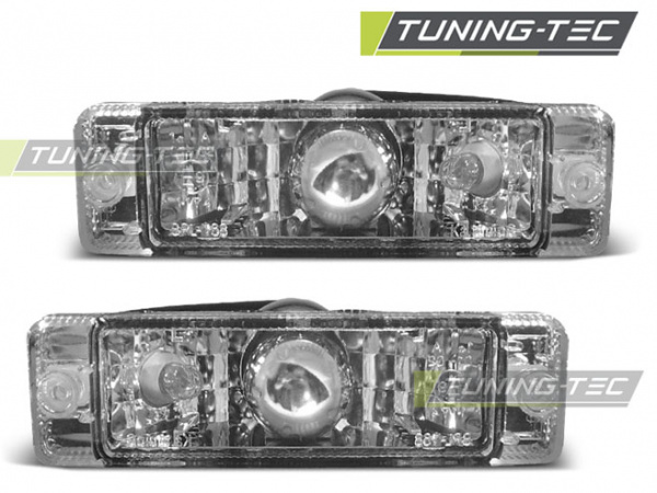 Upgrade Klarglas Frontblinker für VW Golf 1 / Golf 2 / Polo 86C 74-91 chrom