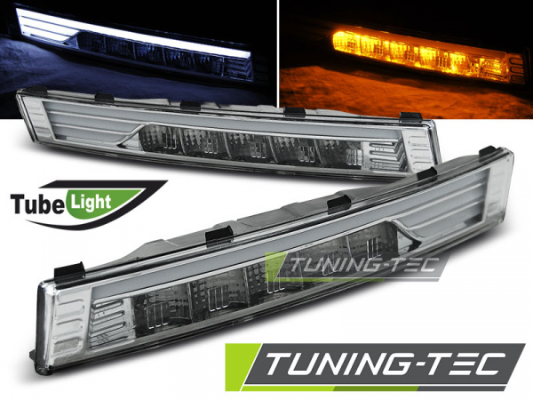 Upgrade Klarglas LED Frontblinker / Standlicht Kombination für VW Passat B6 (3C) 05-10 chrom