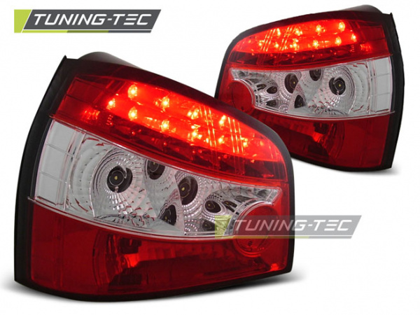 LED Upgrade Design Rückleuchten für Audi A3 8L 96-00 rot/weiß