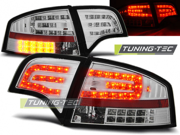 LED Upgrade Design Rückleuchten für Audi A4 B7 (8E) Limousine 04-08 chrom