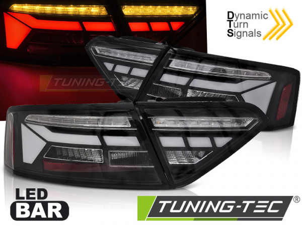 Voll LED Upgrade Design Rückleuchten für Audi A5 Facelift 11-16 schwarz/klar mit dyn. Blinker