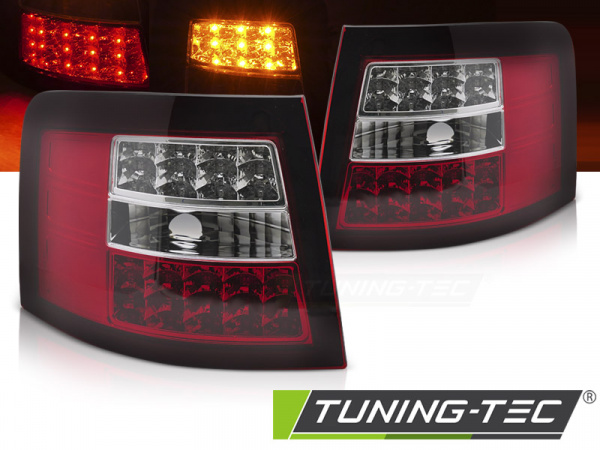 LED Upgrade Design Rückleuchten für Audi A6 4B (C5) Avant 97-04 rot/klar mit LED Blinker