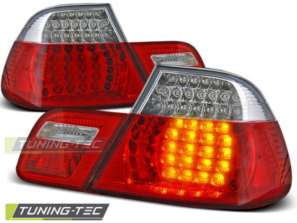 LED Upgrade Design Rückleuchten für BMW 3er E46 Coupe 99-03 rot/weiß