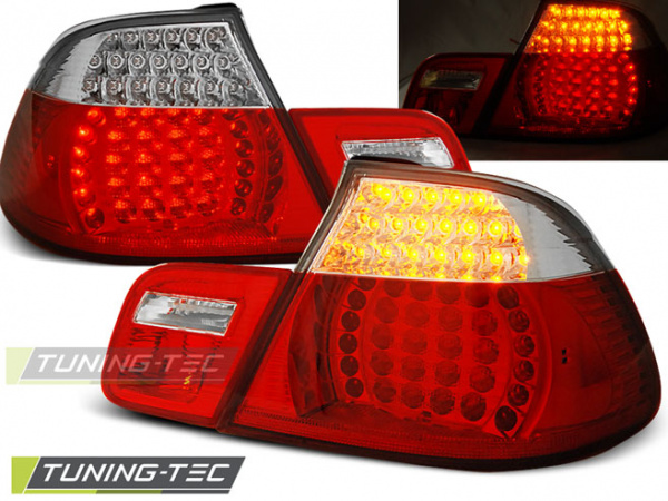 LED Upgrade Design Rückleuchten für BMW 3er E46 Cabrio 99-03 rot/weiß