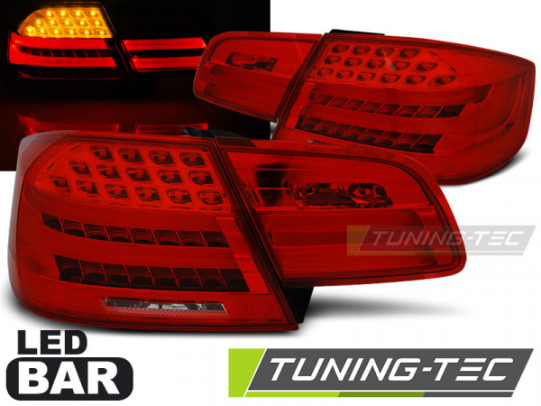 LED Lightbar Design Rückleuchten für BMW 3er E92 Coupe 06-10 rot/klar LCI Optik