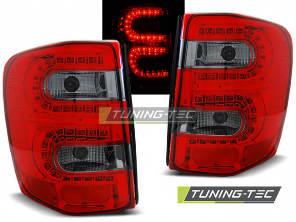 LED Upgrade Design Rückleuchten für Chrysler Jeep Grand Cherokee 99-05 rot/rauch