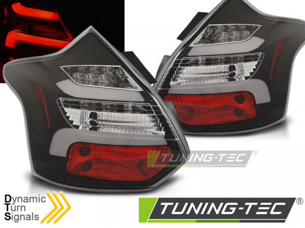 LED Lightbar Design Rückleuchten für Ford Focus MK3 11-14 schwarz