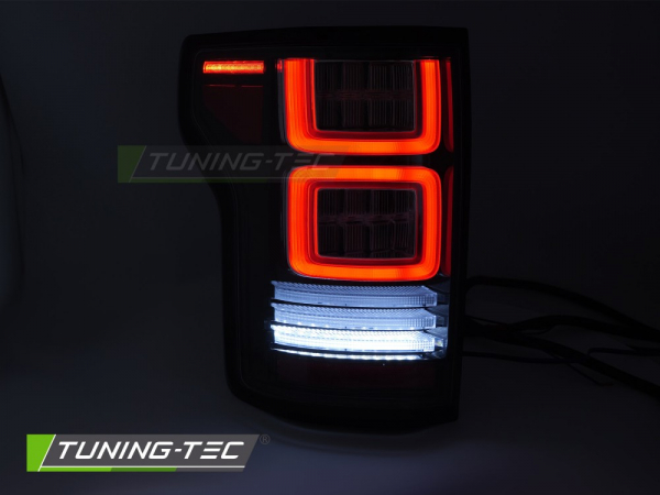 VOLL LED Upgrade Design Rückleuchten Set für Ford F150 MK13 14-20 schwarz/rot mit dyn. Blinker