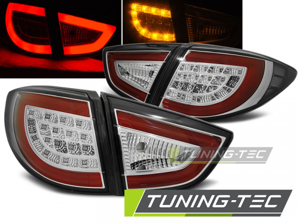 LED Lightbar Design Rückleuchten für Hyundai IX35 09-13 chrom