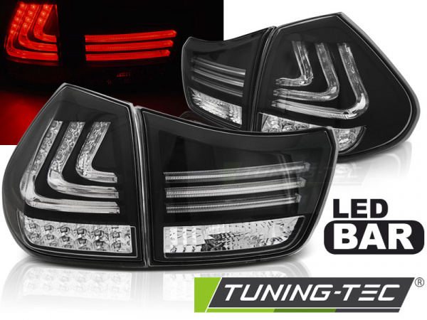 LED Lightbar Design Rückleuchten für Lexus RX 330/350 03-08 schwarz