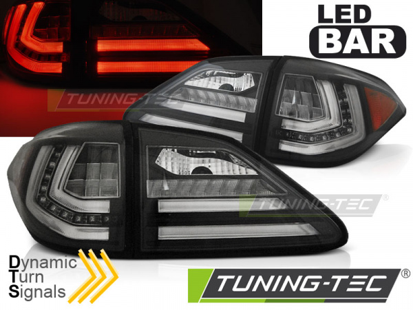 LED Lightbar Design Rückleuchten für Lexus RX III 350 09-12 schwarz mit dyn. Blinker