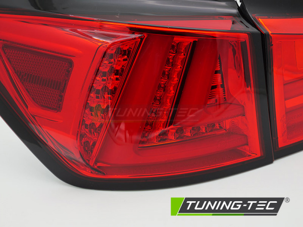 VOLL LED Lightbar Design Rückleuchten für Lexus LX II 06-13 rot/klar mit dyn. Blinker