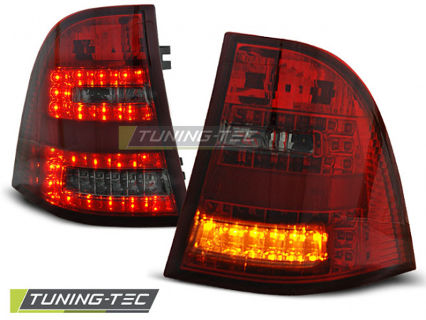 LED Upgrade Design Rückleuchten für Mercedes Benz ML W163 98-05 rot/rauch mit LED Blinker