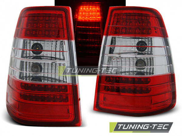 LED Upgrade Design Rückleuchten für Mercedes Benz E-Klasse W124 T-Modell 85-98 rot/klar