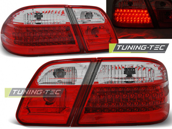 LED Upgrade Design Rückleuchten für Mercedes Benz E-Klasse W210 Limousine 95-02 rot/klar