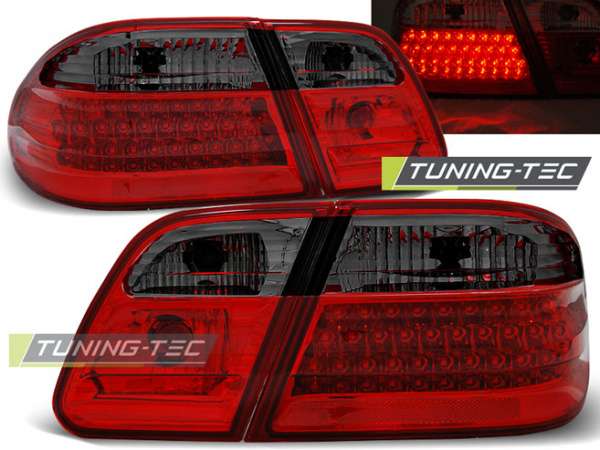 LED Upgrade Design Rückleuchten für Mercedes Benz E-Klasse W210 Limousine 95-02 rot/rauch