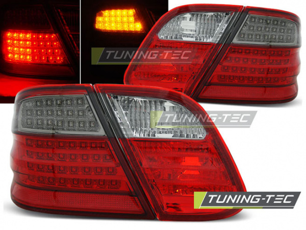 LED Upgrade Design Rückleuchten für Mercedes Benz CLK W208 97-02 rot/rauch mit LED Blinker