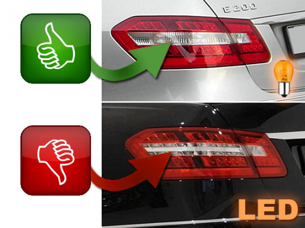 Voll LED Upgrade Design Rückleuchten für Mercedes Benz E-Klasse W212 Limousine 09-13 rot/klar (für Halogen Blinker)