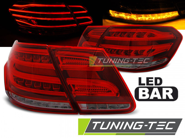 Voll LED Upgrade Design Rückleuchten für Mercedes Benz E-Klasse W212 Limousine 09-13 rot/rauch (für Halogen Blinker)