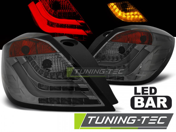 LED Lightbar Design Rückleuchten für Opel Astra H GTC (3-Türer) 04-09 rauch