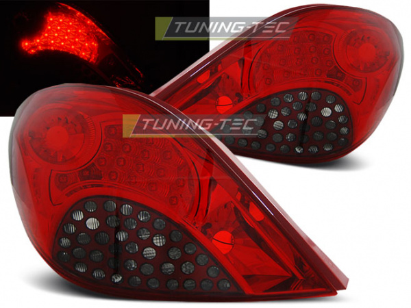 LED Upgrade Design Rückleuchten für Peugeot 207 06-09 rot/rauch