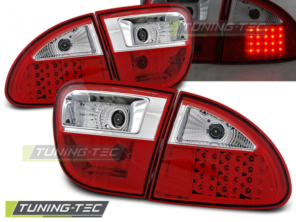 LED Upgrade Design Rückleuchten für Seat Leon 1M 99-04 rot/weiß