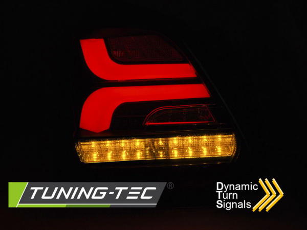 Voll LED Lightbar Design Rückleuchten für Suzuki Swift VI (6) 17+ schwarz mit dynamischem Blinker