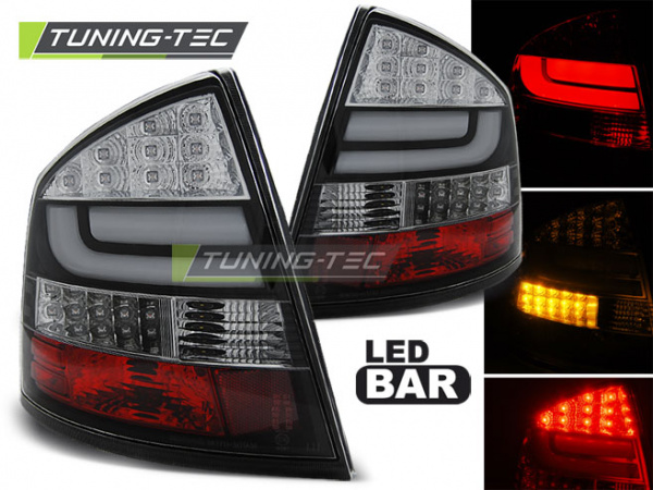 LED Lightbar Design Rückleuchten für Skoda Octavia 2 (1Z) Limousine 04-12 schwarz