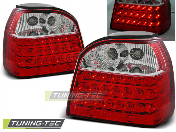 LED Upgrade Design Rückleuchten für VW Golf 3 (III) 91-97 rot/klar