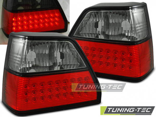 LED Design Rückleuchten für VW Golf 2 (II) 83-91 rot/rauch