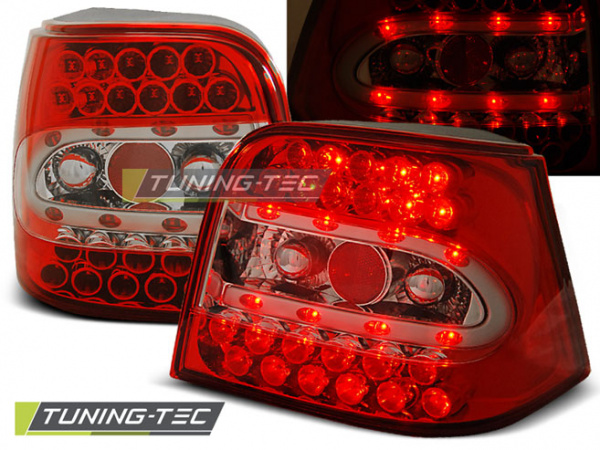 LED Upgrade Design Rückleuchten für VW Golf 4 (IV) 97-03 rot/klar