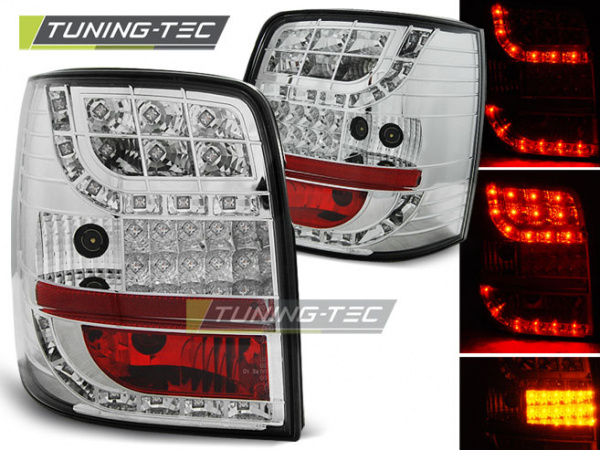 LED Upgrade Design Rückleuchten für VW Passat 3BG 00-04 chrom mit LED Blinker