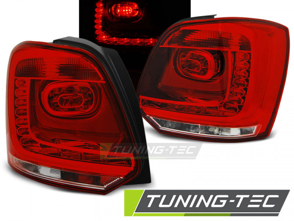 LED Upgrade Design Rückleuchten für VW Polo 6R 09-14 rot/klar