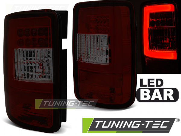 LED Lightbar Design Rückleuchten für VW Caddy 3 (2K) 03-14 rot/rauch