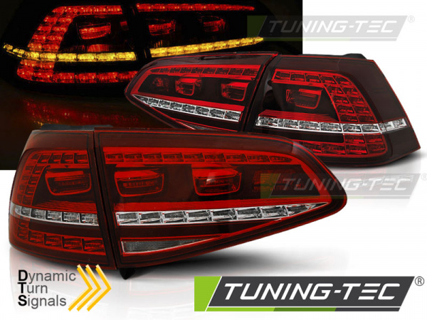 LED Upgrade Design Rückleuchten für VW Golf 7 (VII) 13-17 rot/klar mit dynamischem Blinker