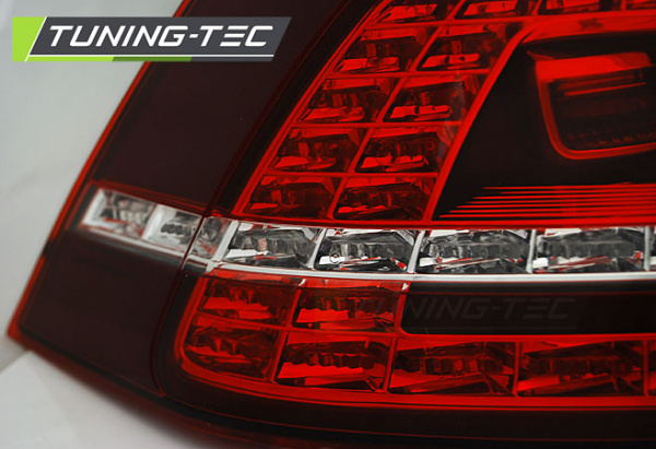 LED Upgrade Design Rückleuchten für VW Golf 7 (VII) 13-17 rot/klar mit dynamischem Blinker