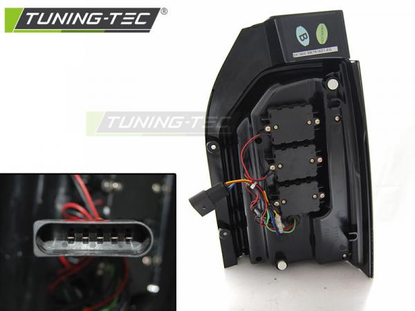 Voll LED Lightbar Design Rückleuchten für VW T6 15-19 schwarz/klar mit dynamischen Blinker