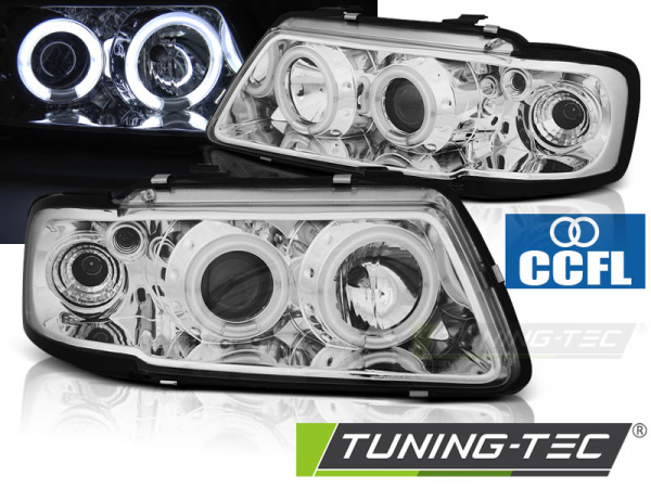 CCFL Angel Eyes Scheinwerfer für Audi A3 (8L) 96-00 chrom