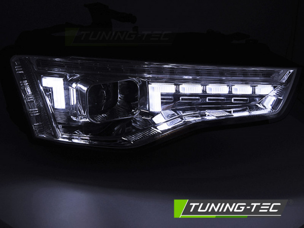 VOLL LED Tagfahrlicht Scheinwerfer Set für Audi A5 Facelift 11-16 Chrom mit dyn. Blinker
