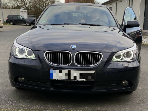 Front-Scheinwerfer Angel Augen BMW 5 Serie E60 E61 LCI schwarz