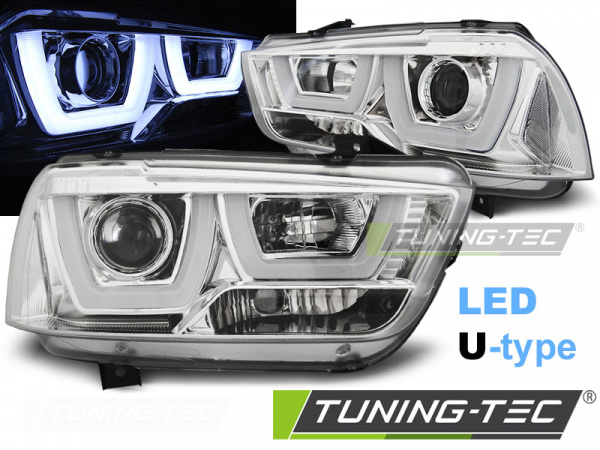 LED Angel Eyes Scheinwerfer für Dodge Charger LX II 11-15 chrom LTI