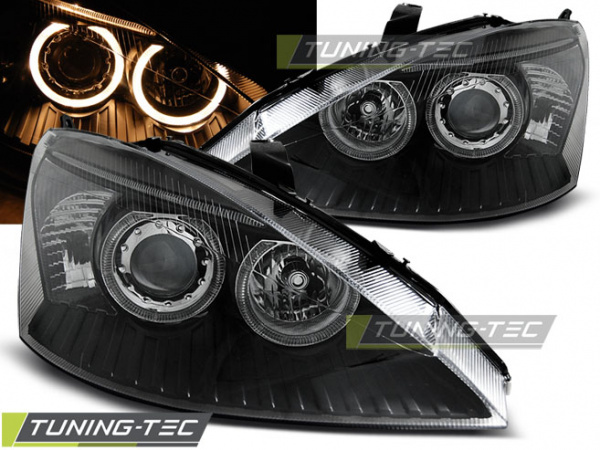 Upgrade Design Angel Eyes Scheinwerfer für Ford Focus 1 98-01 schwarz