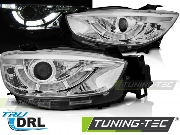 LED Tagfahrlicht Scheinwerfer für Mazda CX5 11-15 chrom