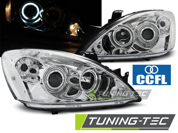 CCFL Angel Eyes Scheinwerfer für Mitsubishi Lancer VII 04-07 chrom