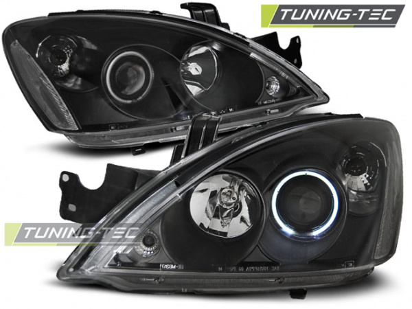 CCFL Angel Eyes Scheinwerfer für Mitsubishi Lancer VII 04-07 schwarz