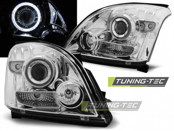 CCFL Angel Eyes Scheinwerfer für Toyota Land Cruiser 120 03-09 chrom