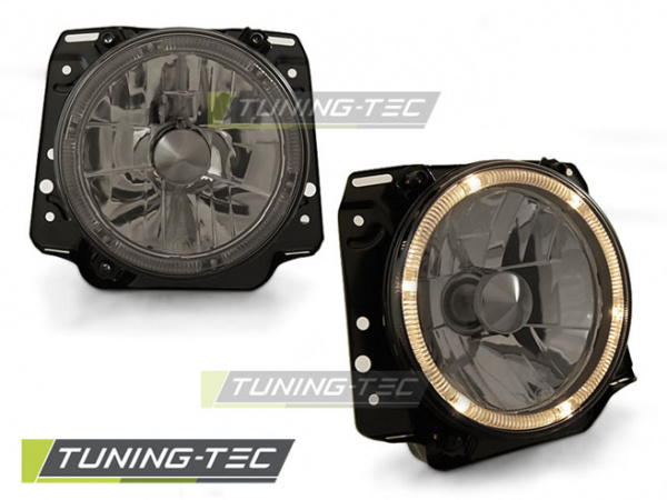 Upgrade Design Angel Eyes Scheinwerfer für VW Golf II (2) 83-91 chrom / rauch