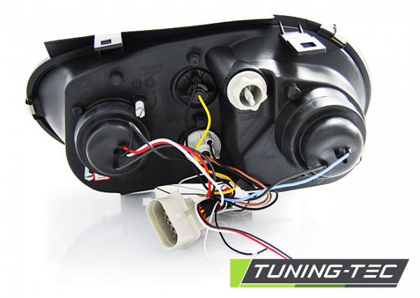 LED Angel Eyes Scheinwerfer für VW Golf 4 97-03 schwarz