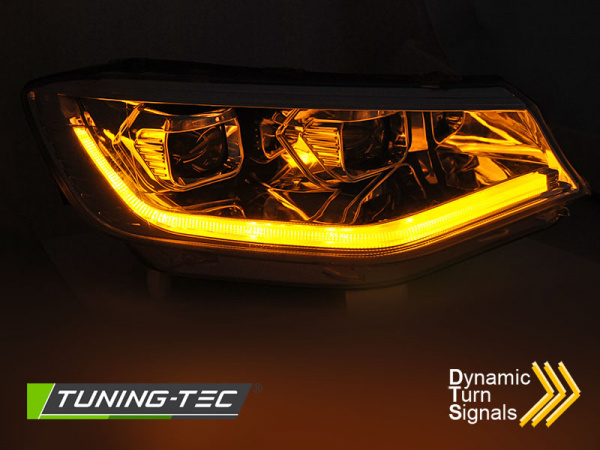 LED Tagfahrlicht Scheinwerfer für VW Caddy V/5 (SB) 20+ chrom dynamisch